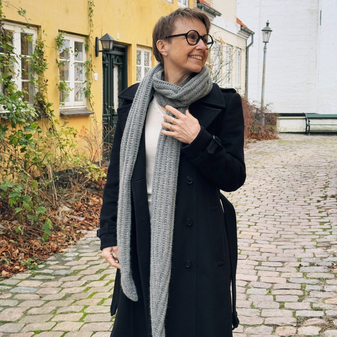 SOLANGE SCARF Anne Ventzel - Garnkit (uden opskrift) Cashmere/lammeuld
