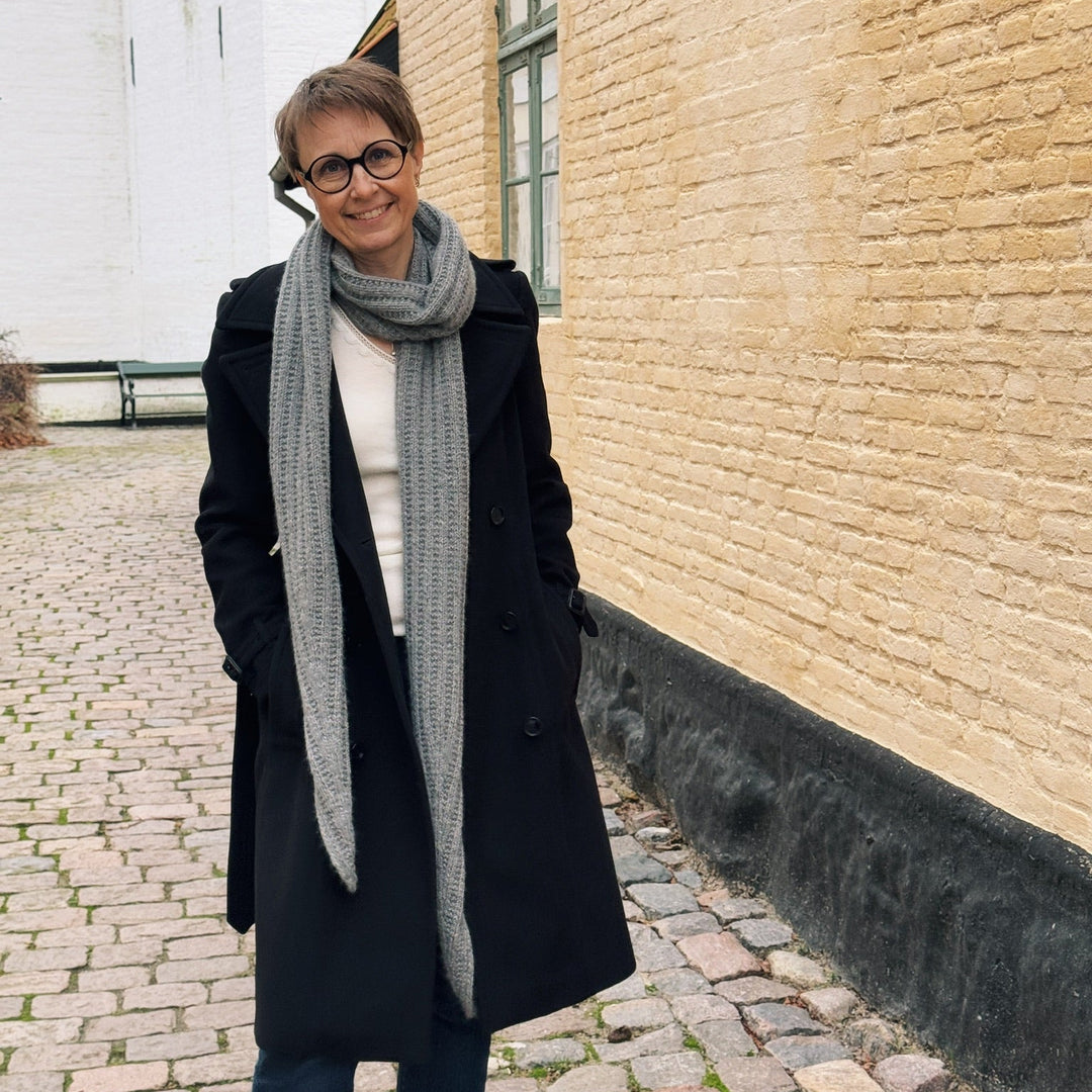 SOLANGE SCARF Anne Ventzel - Garnkit (uden opskrift) Cashmere/lammeuld