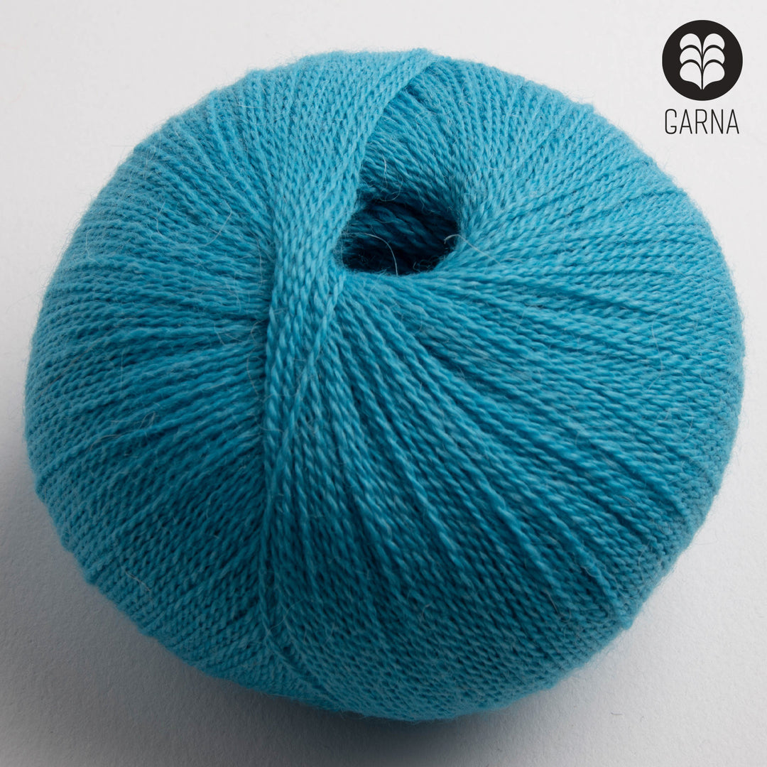 GARNA Alba Baby alpaca garn : 650 Turkis