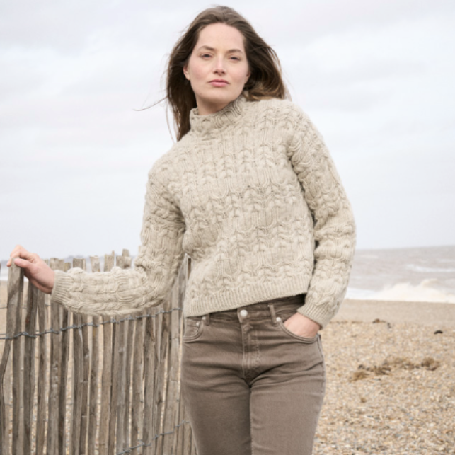 Bracken sweater VesterbyCrea - Garnkit (uden opskrift)