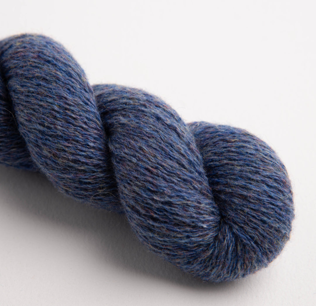 GARNA Edda Cashmere garn : Blå tweed - Limited