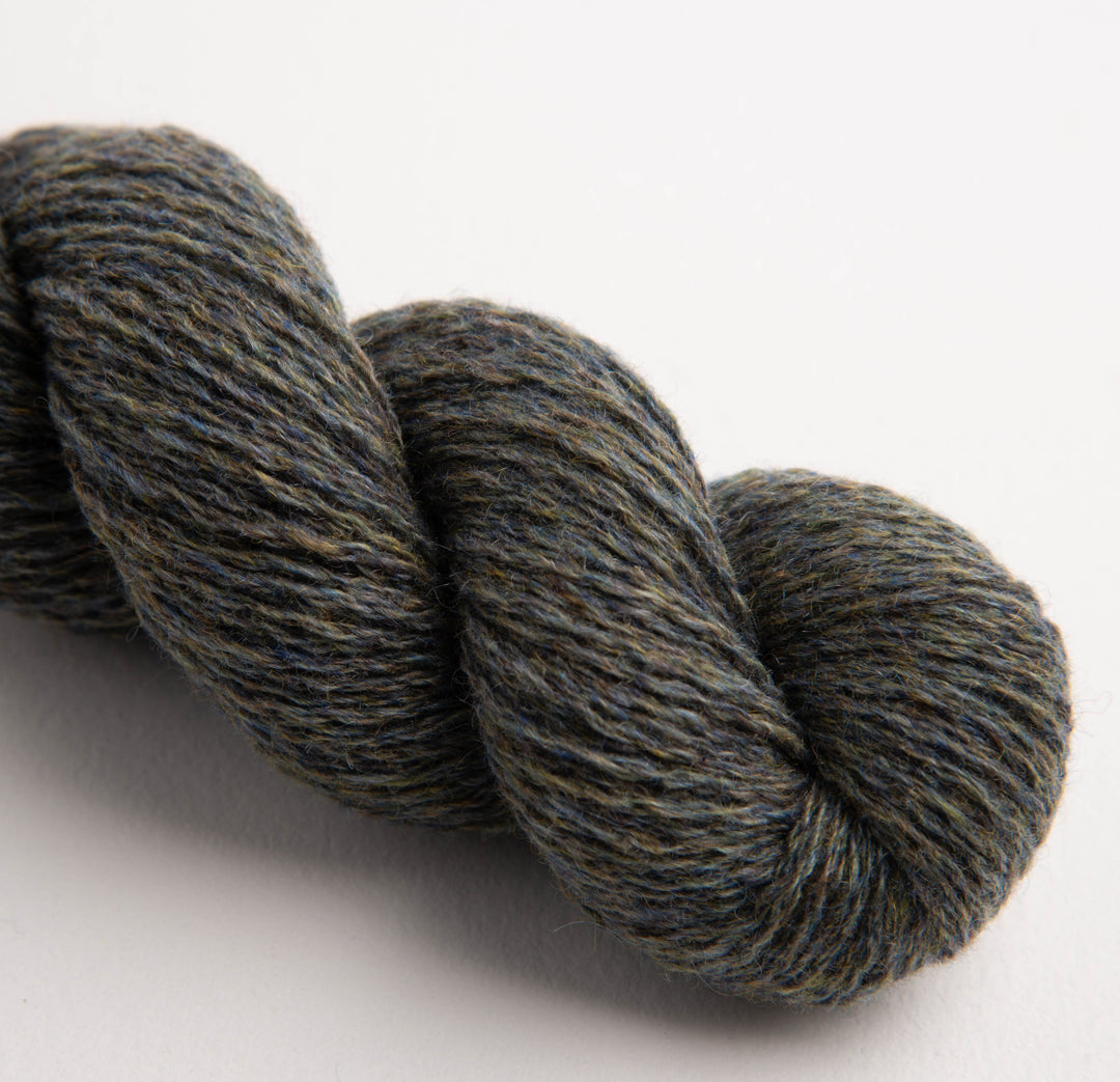 GARNA Edda Cashmere garn : Lys mosgrøn tweed - Limited
