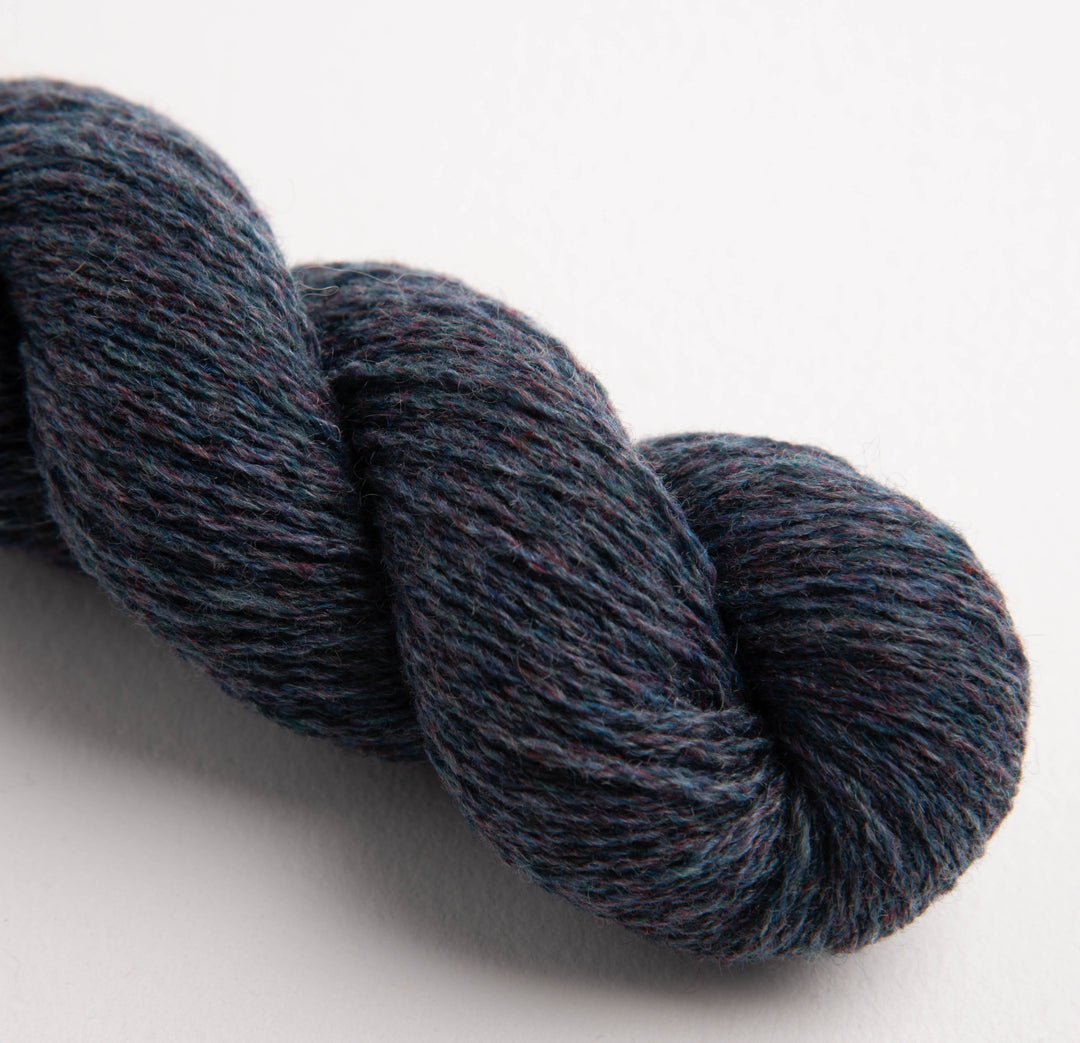 GARNA Edda Cashmere garn : Mørkeblå tweed - Limited