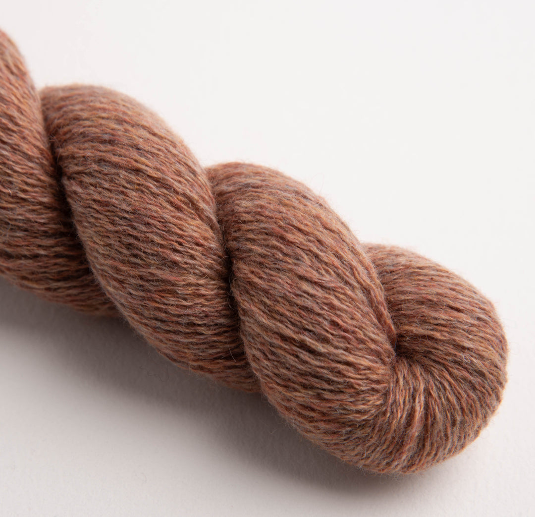 GARNA Edda Cashmere garn : Raw sienna tweed - Limited