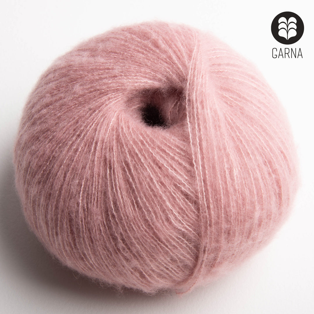 GARNA Cumulus Cashmere / silke garn : 328 Rosa