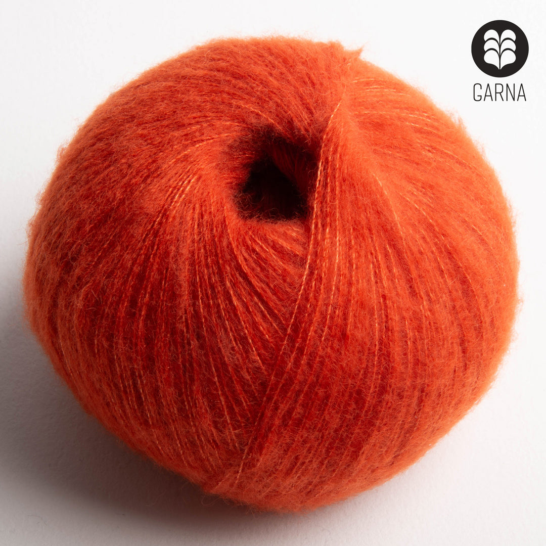 GARNA Cumulus Cashmere / silke garn : 443 Orange