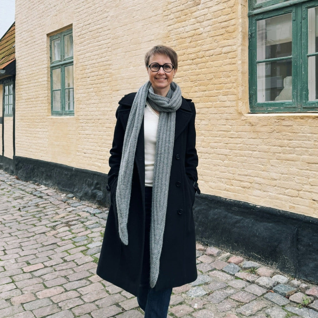 SOLANGE SCARF Anne Ventzel - Garnkit (uden opskrift) Cashmere/lammeuld