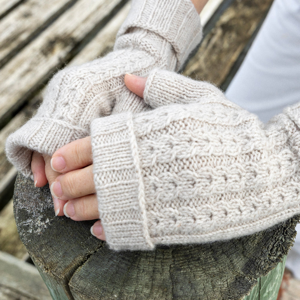 Elisabeth fingerløse vanter HolstKnit - Garnkit (uden opskrift)