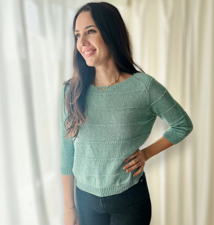 Sammensat 24 Bluse Elsebeth Judith - Garnkit (uden opskrift)