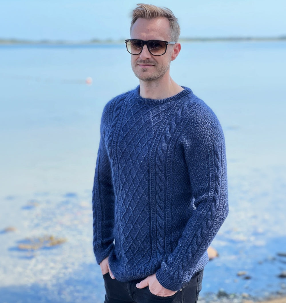 Moby sweater Man strikkekit - PetiteKnit