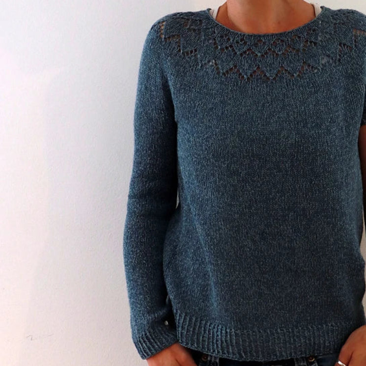 Yume Sweater Isabell Kraemer - Strikkekit Alba/Cava