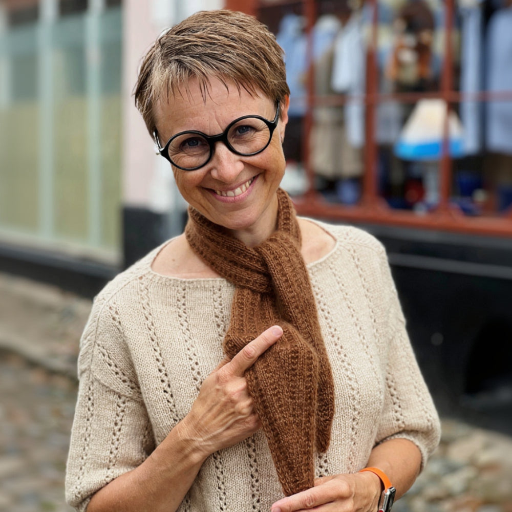 Sola Scarf Anne Ventzel - Garnkit (uden opskrift) Cashmere/cashmeresilke