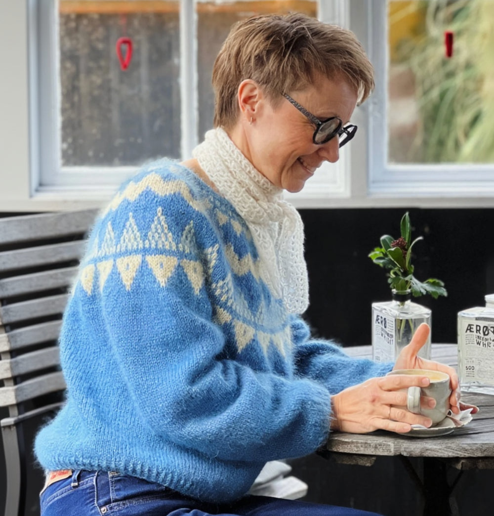 SELENE SWEATER Anne Ventzel - Garnkit (uden opskrift) Baby Suri Alpaca