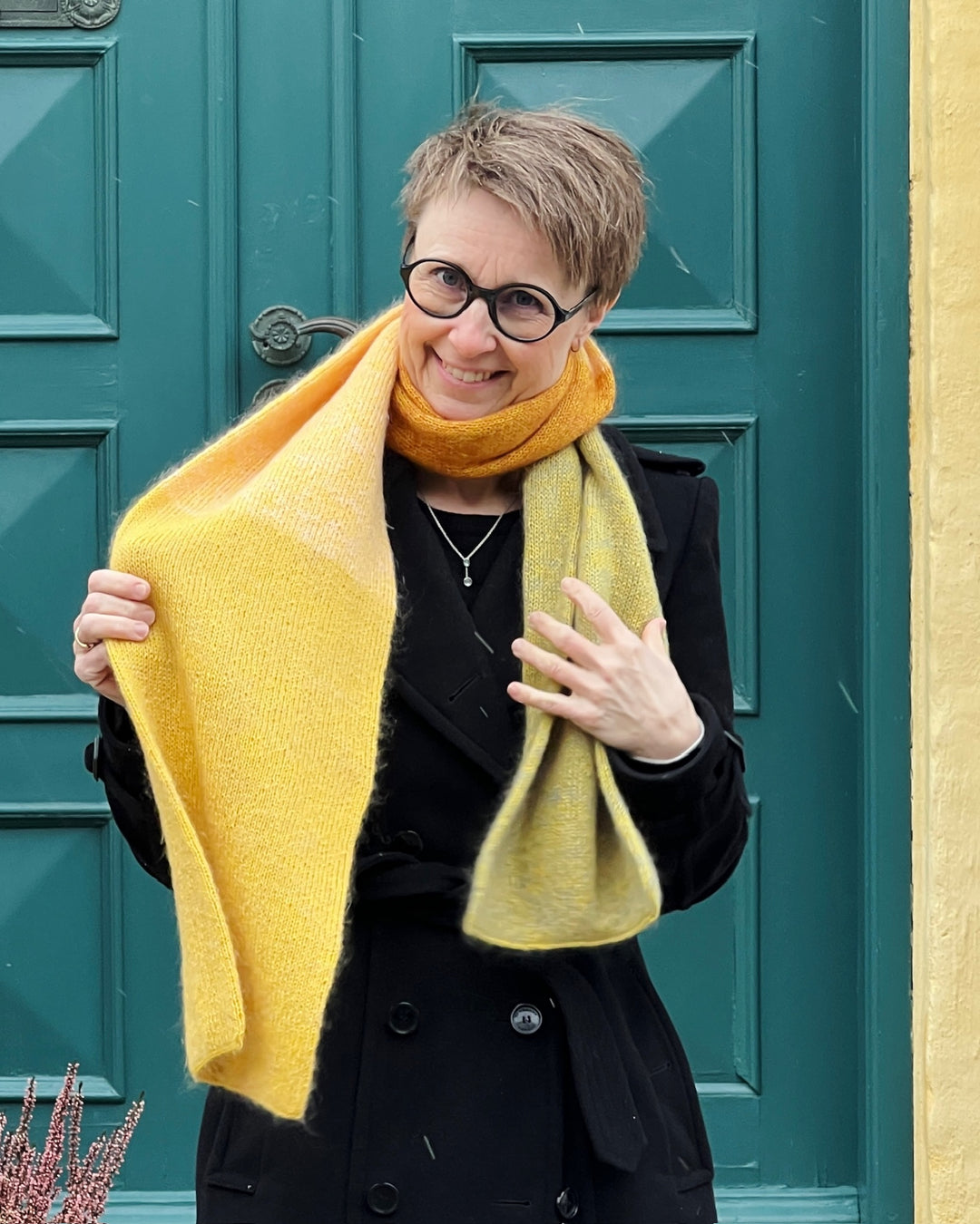 IRIS tørklæde - vælg egne farver - Strikkekit