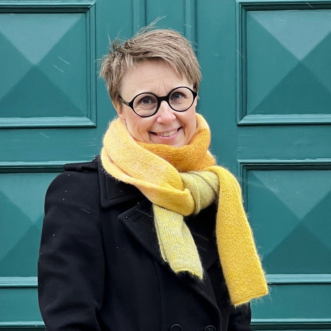 IRIS tørklæde - vælg egne farver - Strikkekit