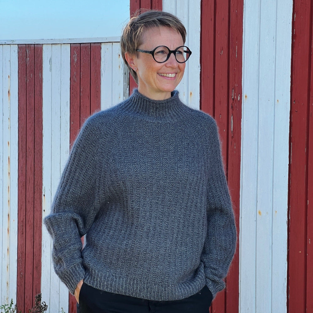 Ribbed Jumper Anne Ventzel - Garnkit (uden opskrift) Mohair