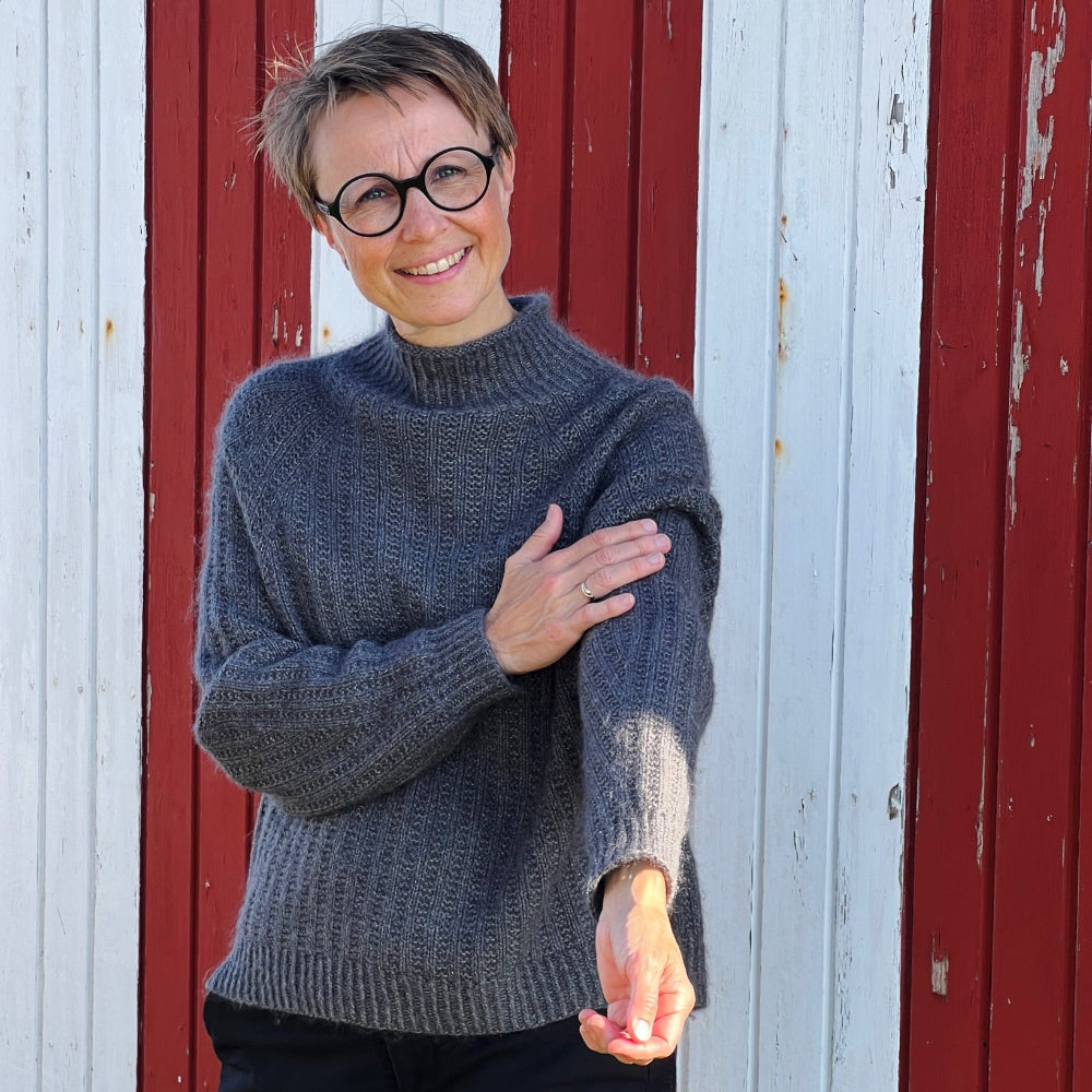 Ribbed Jumper Anne Ventzel - Garnkit (uden opskrift) Mohair