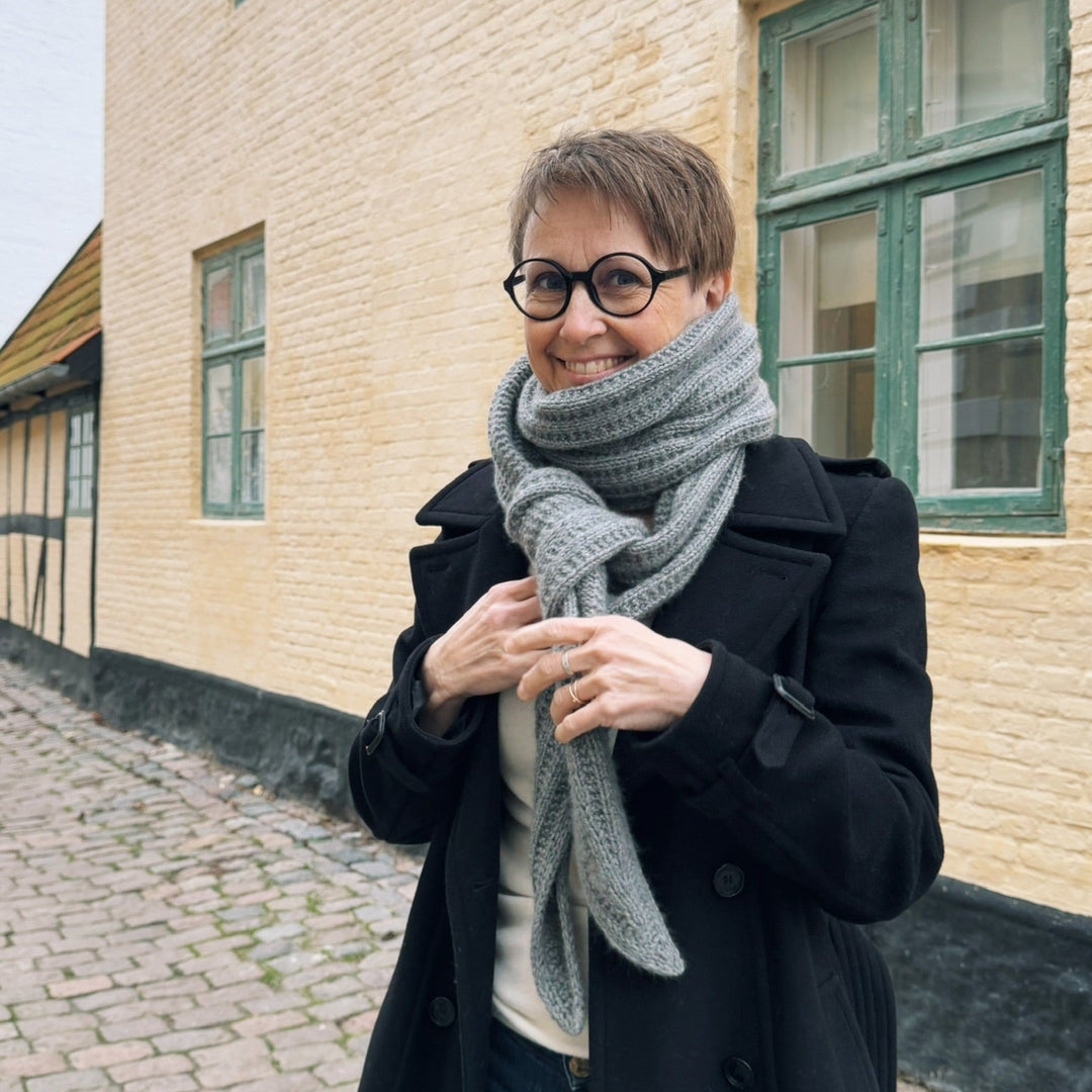 SOLANGE SCARF Anne Ventzel - Garnkit (uden opskrift) Cashmere/lammeuld