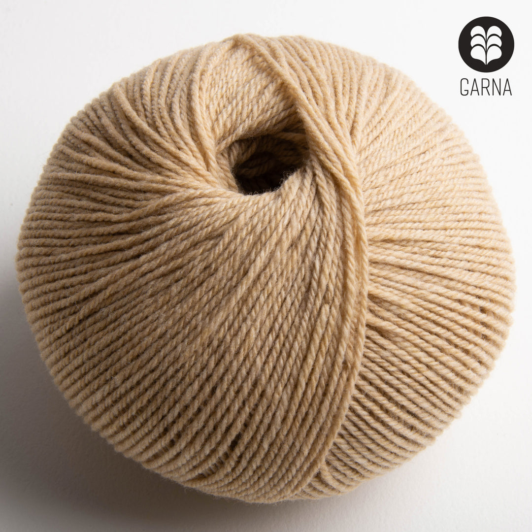 GARNA Nobilis Superfin Lammeuld garn : 218 Champagne