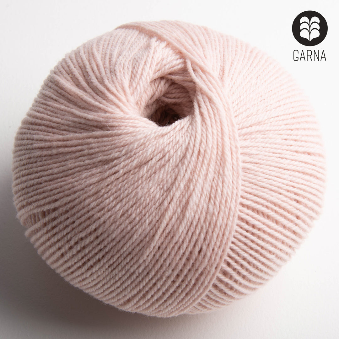 GARNA Nobilis Superfin Lammeuld garn : 312 Rosa