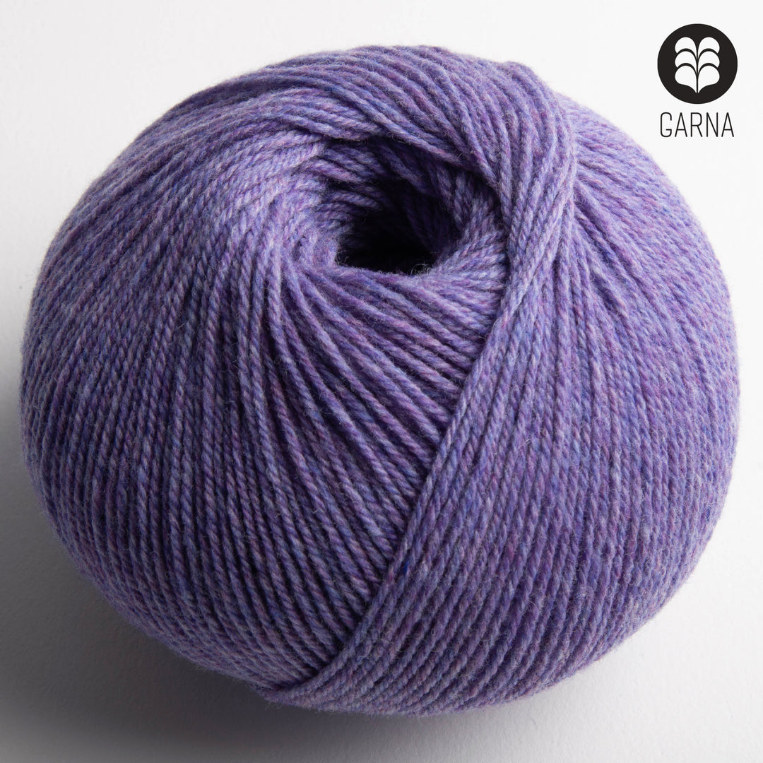 GARNA Nobilis Superfin Lammeuld garn : 840 Meleret Lavendel