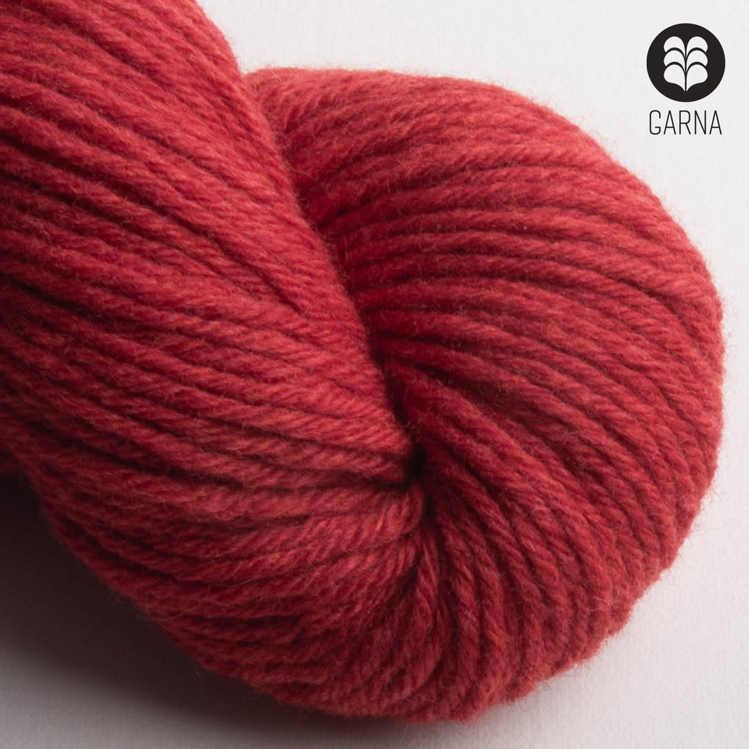 GARNA Nobilis 2 Superfin Lammeuld garn : 455 Rød