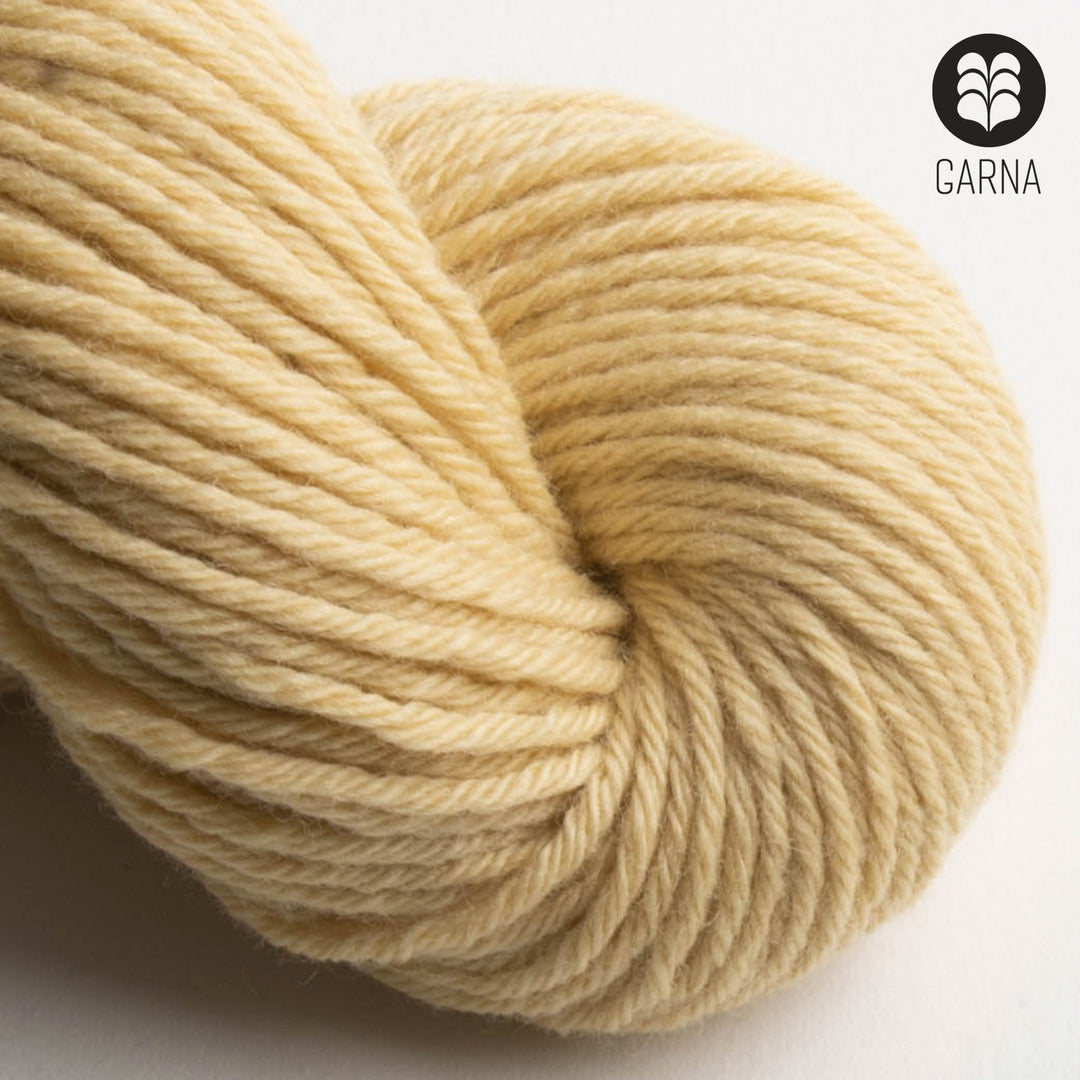 GARNA Nobilis 2 Superfin Lammeuld garn : 412 Sart gul