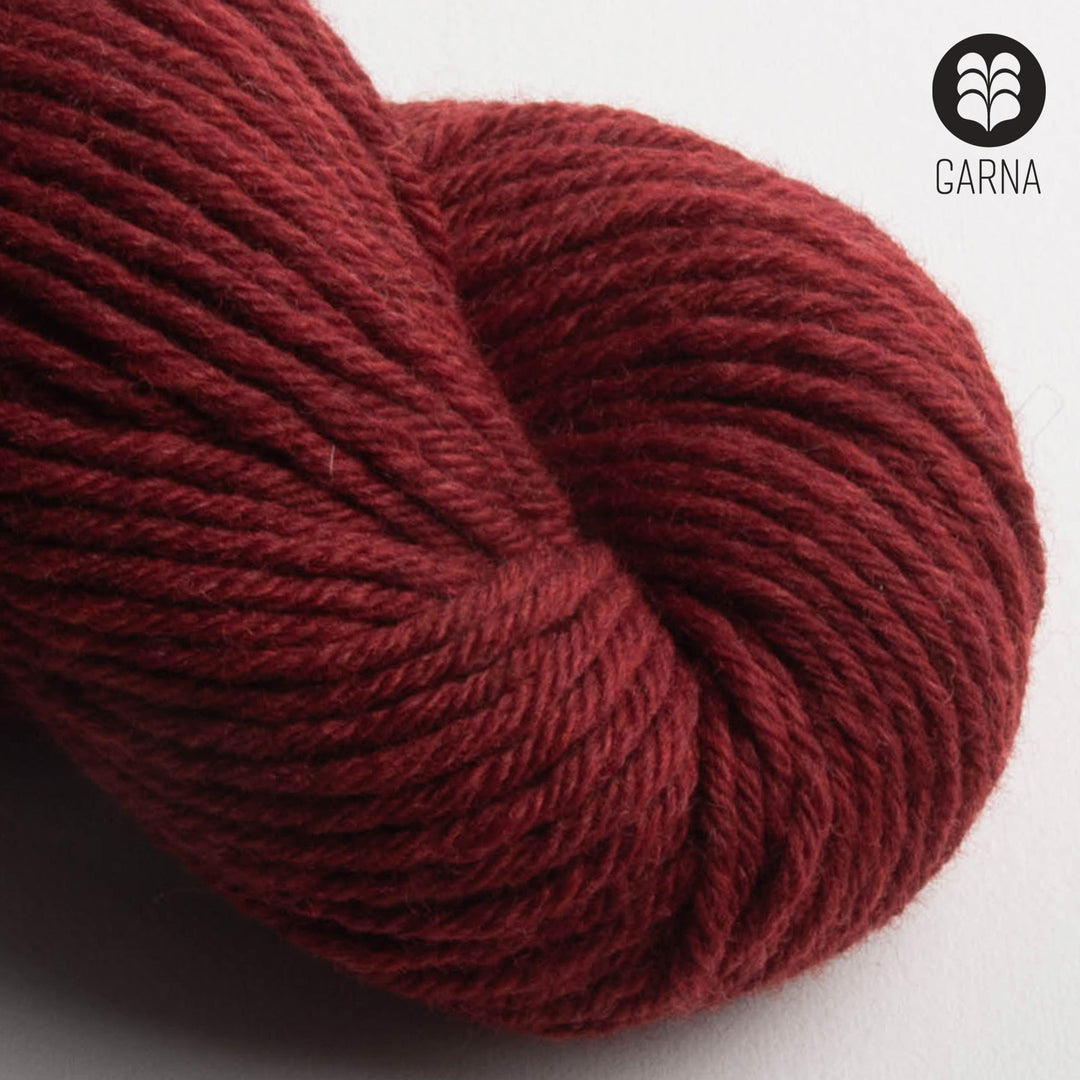 GARNA Nobilis 2 Superfin Lammeuld garn : 465 Svenskrød