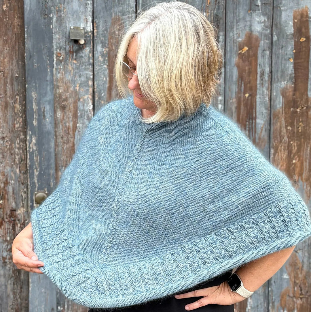 Lizzie Poncho HolstKnit - Garnkit (uden opskrift) Mohair