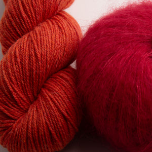 N: 445 Meleret orange / C: 457 Rød