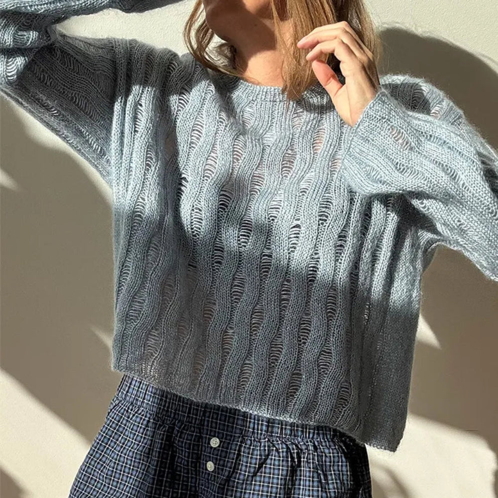 RIPPLE_LOOP_TEE OTHER LOOPS - Garnkit (uden opskrift) langærmet