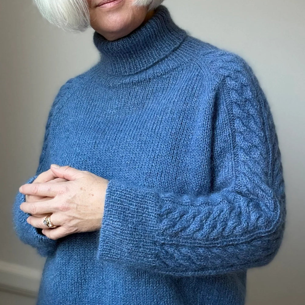 Simply Cable Sweater Lenes Knitwear - Garnkit (uden opskrift)