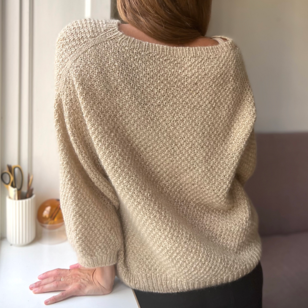 Fungus Cardigan O-Neck Refined Knitwear - Garnkit (uden opskrift)