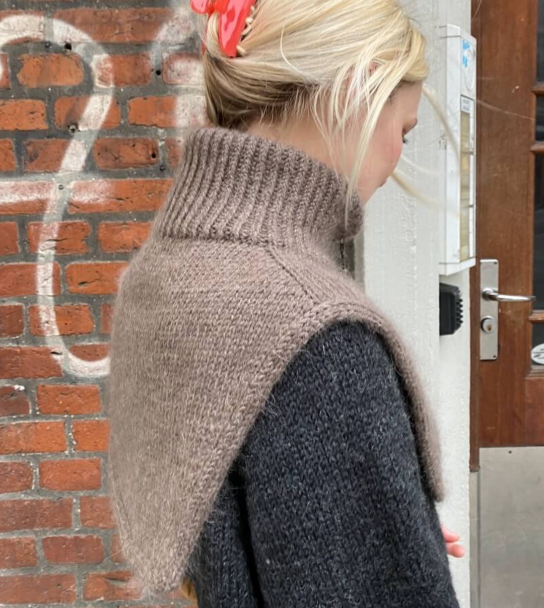 Zipper Neck PetiteKnit - Strikkekit Silkmohair