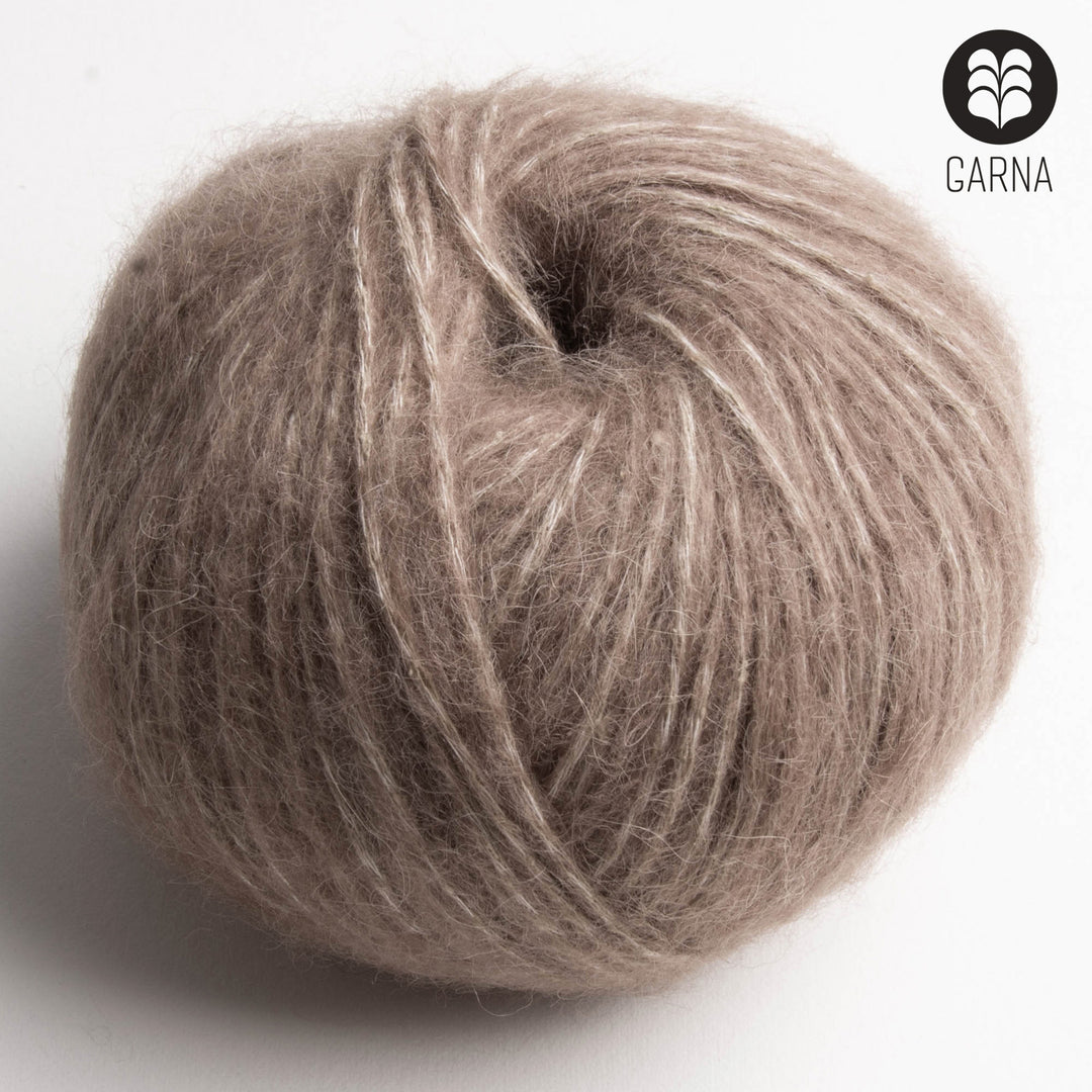 GARNA Adonia Baby suri alpaca garn : 271 Gråbrun