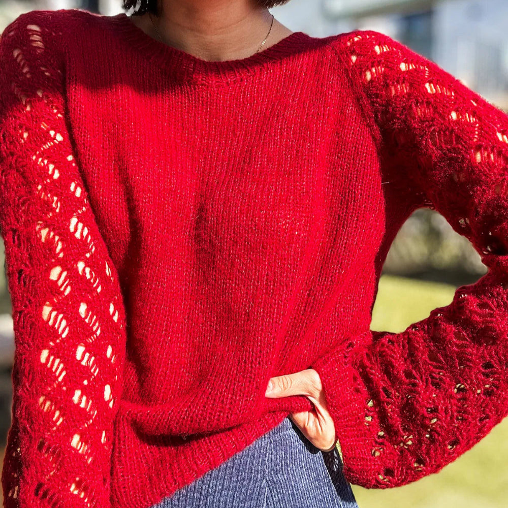Zick Zack Sweater Atelier Ajour - Strikkekit Mohair