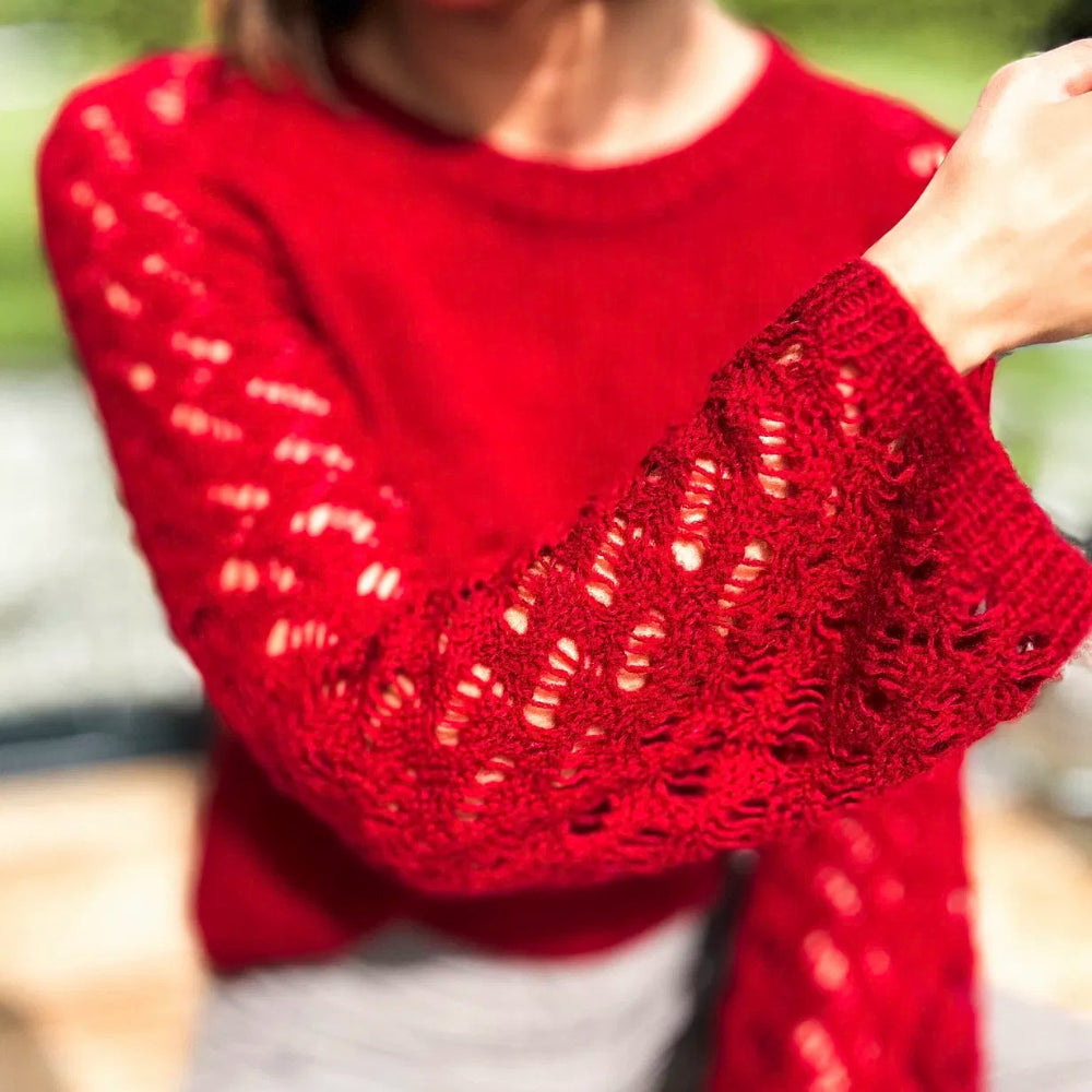 Zick Zack Sweater Atelier Ajour - Strikkekit Mohair