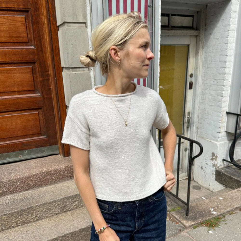 Cloud Tee PetiteKnit - Strikkekit lammeuld