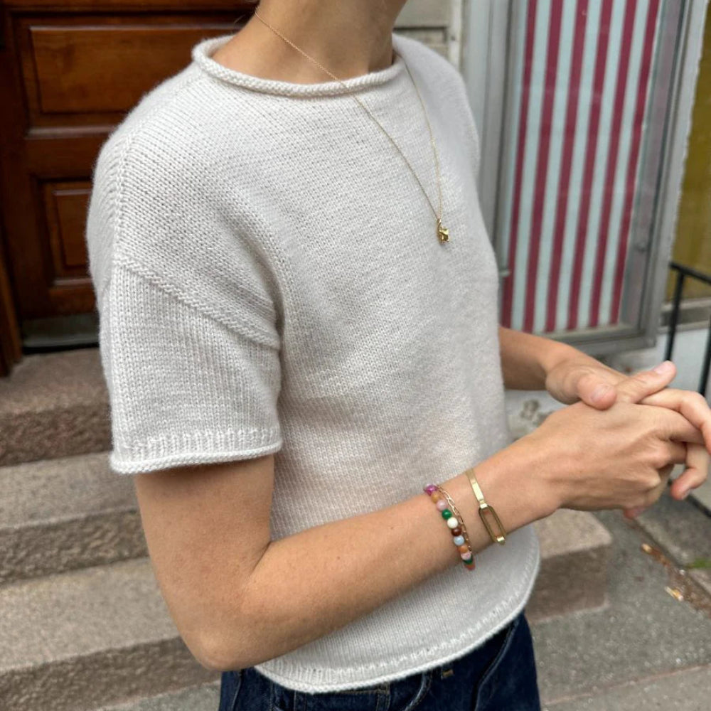 Cloud Tee PetiteKnit - Strikkekit lammeuld