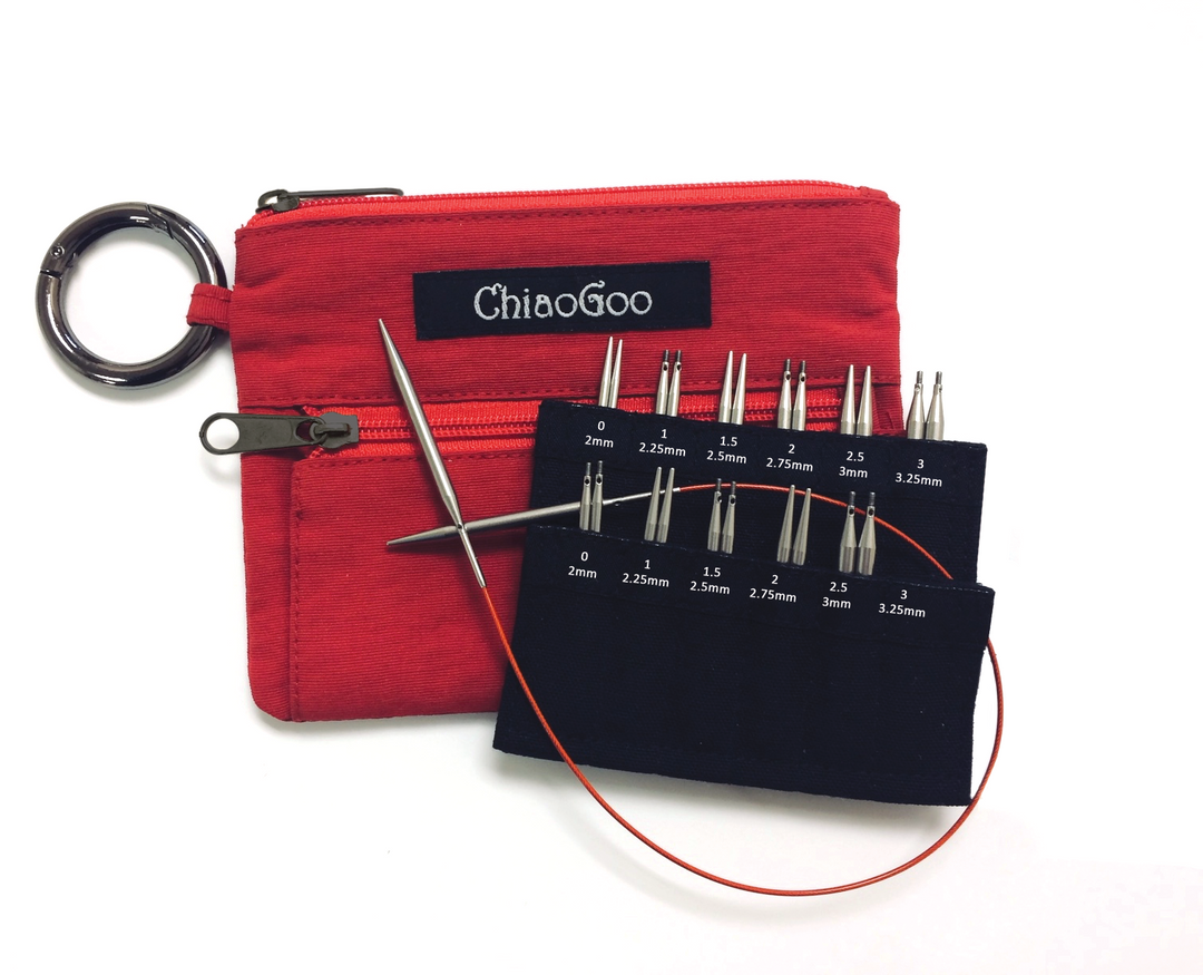 ChiaoGoo - TWIST Red Shorties pindesæt ⎟ Mini / 5 & 8 cm