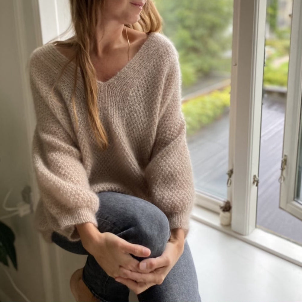 Fungus Sweater V-neck Refined Knitwear - Garnkit (uden opskrift)