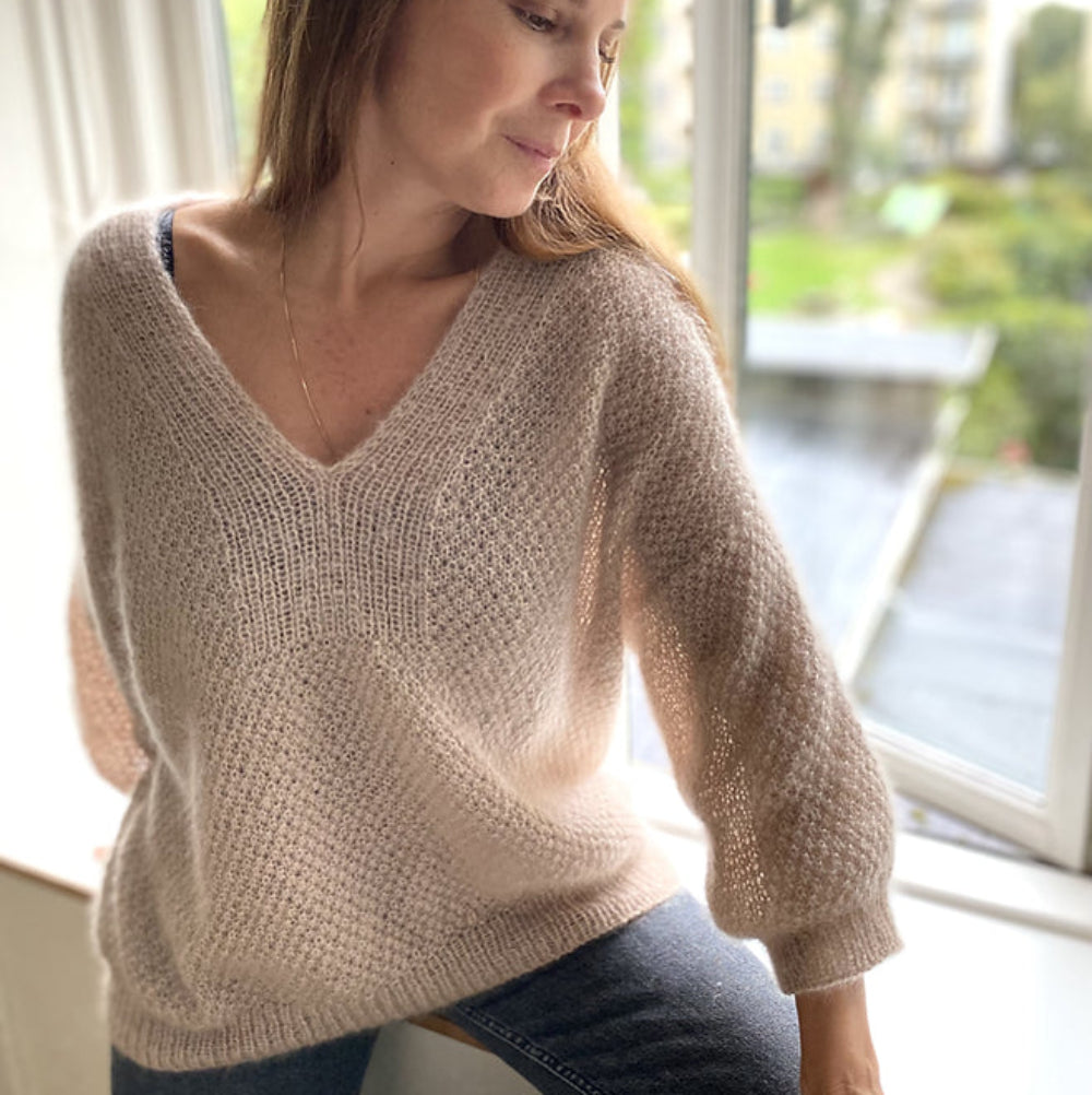 Fungus Sweater V-neck Refined Knitwear - Garnkit (uden opskrift)