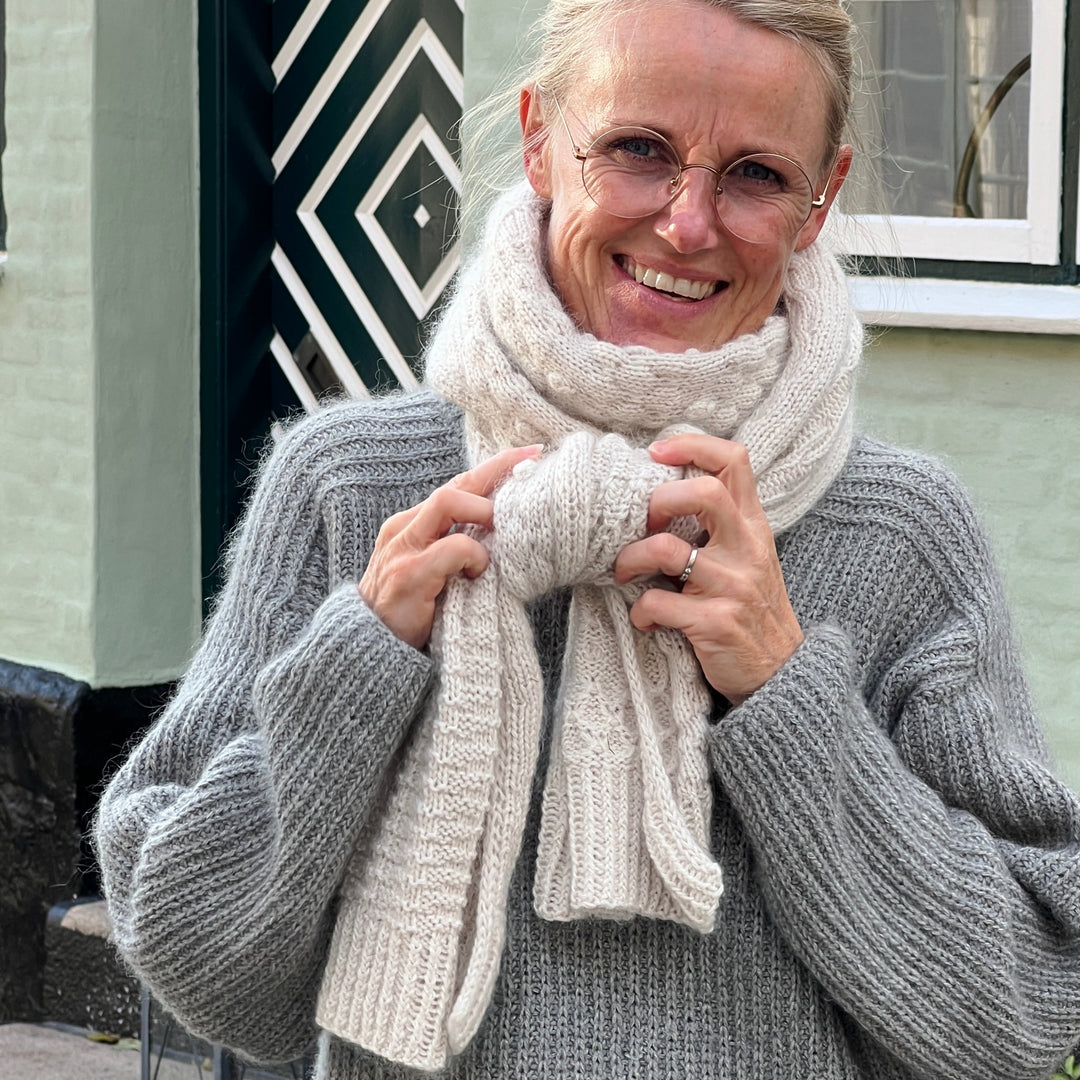 LUNA scarf strikkekit  - Mohair edition