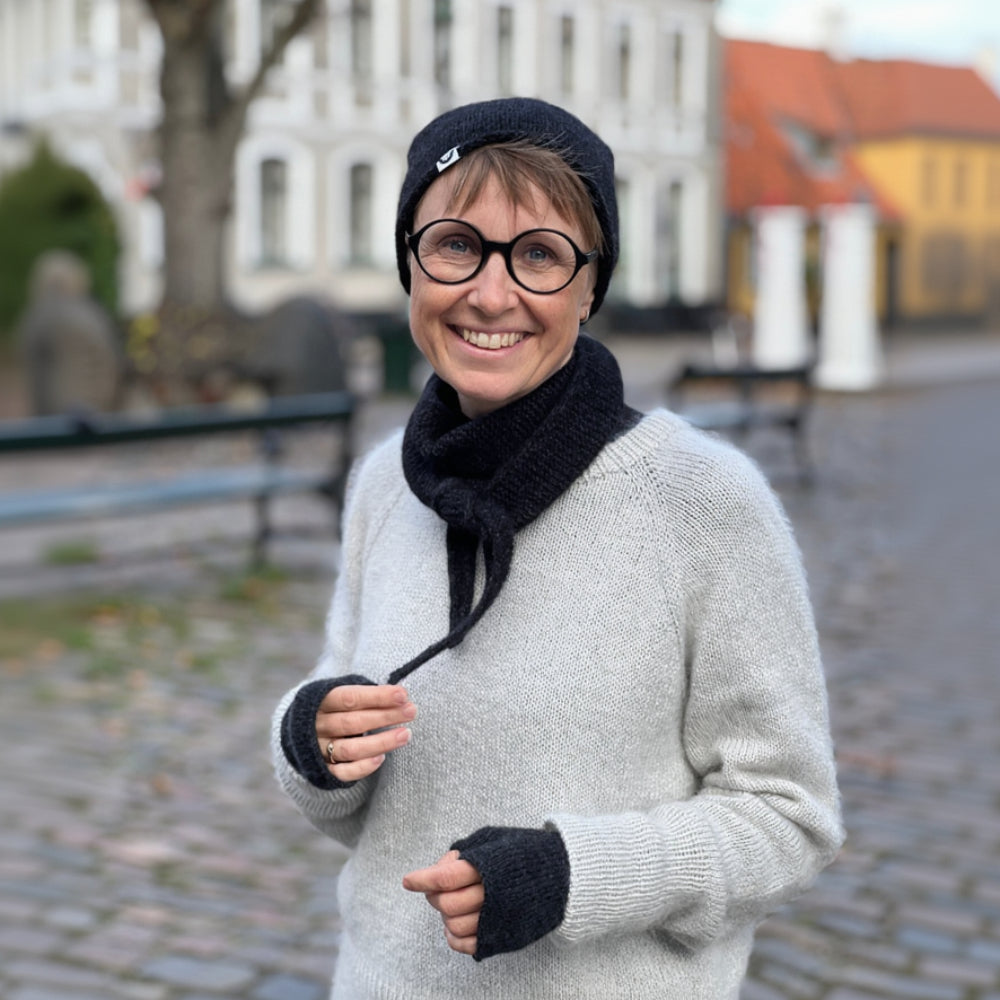 Hue, tørklæde og handsker Strikkekit - PetiteKnit