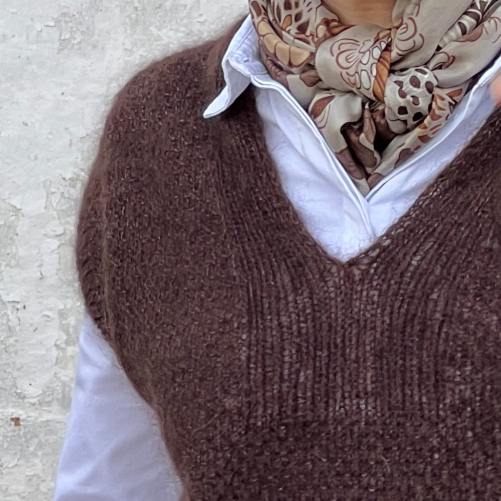 Fungus Slipover V-neck Refined Knitwear - Garnkit (uden opskrift)