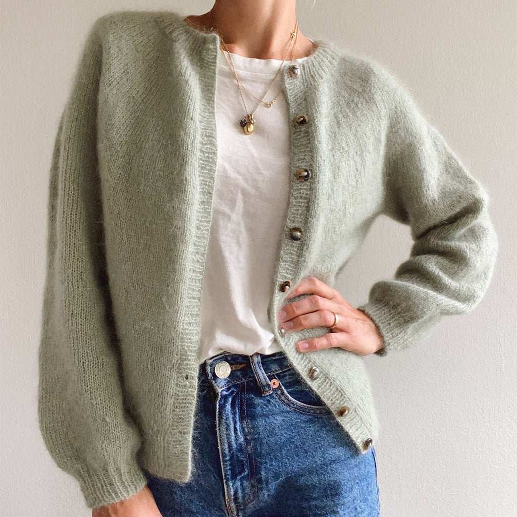 Novice Cardigan - Mohair Edition PetiteKnit - Strikkekit
