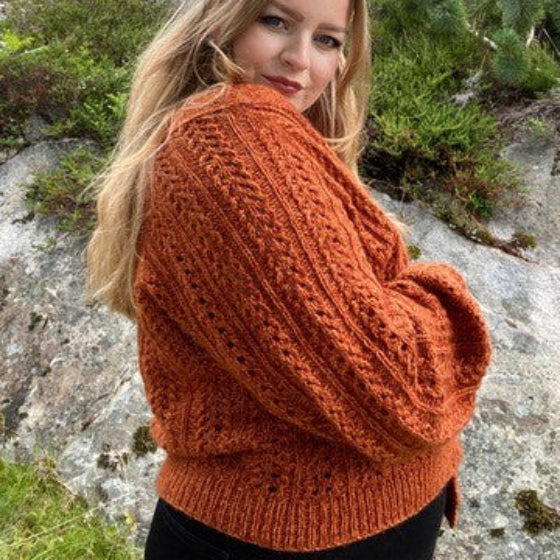 Vildcardigan STRIKRIK - Garnkit (uden opskrift) Cashmere Luksus